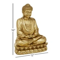 16" Gold Buddha Glam Sculpture -Michaels Decor Sale D366621S 7