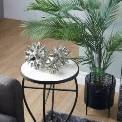 Silver Porcelain Glam Geometric Sculpture Set -Michaels Decor Sale D366625S 8