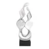 27" Silver Ceramic Modern Abstract Sculpture -Michaels Decor Sale D366644S 1