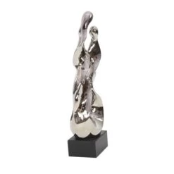 27" Silver Ceramic Modern Abstract Sculpture -Michaels Decor Sale D366644S 3