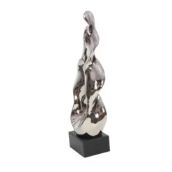 27" Silver Ceramic Modern Abstract Sculpture -Michaels Decor Sale D366644S 4