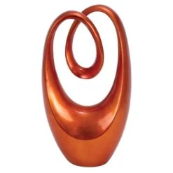 11" Red Heart Abstract Sculpture