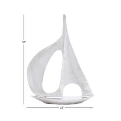 37" Silver Aluminum Sailboat Sculpture -Michaels Decor Sale D366709S 8