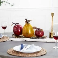 19" Red Iron Traditional Decorative Fruit With Tray 19 19" Red Iron Traditional Decorative Fruit With Tray -Michaels Decor Sale D366732S 10