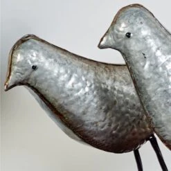 Gray Metal Farmhouse Bird Sculpture Set 14 Gray Metal Farmhouse Bird Sculpture Set -Michaels Decor Sale D366744S 3