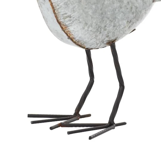 Gray Metal Farmhouse Bird Sculpture Set 7 Gray Metal Farmhouse Bird Sculpture Set - Image 5