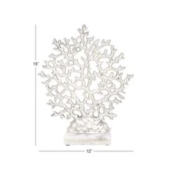 15" Silver Aluminum & Marble Coral Sculpture -Michaels Decor Sale D366755S 5