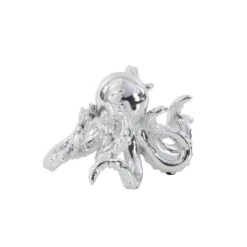 12" Silver Coastal Octopus Sculpture 11 12" Silver Coastal Octopus Sculpture -Michaels Decor Sale D366762S 3
