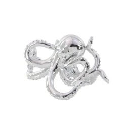 12" Silver Coastal Octopus Sculpture 12 12" Silver Coastal Octopus Sculpture -Michaels Decor Sale D366762S 5