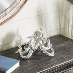 12" Silver Coastal Octopus Sculpture 15 12" Silver Coastal Octopus Sculpture -Michaels Decor Sale D366762S 9