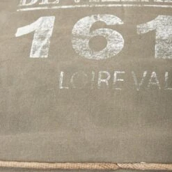 Gray Fabric And Leather Rustic Pouf, 17" X 21" X 21" -Michaels Decor Sale D367777S 7