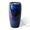Glitzhome® 29" Ceramic Pot Fountain Cobalt Blue -Michaels Decor Sale D368457S 1