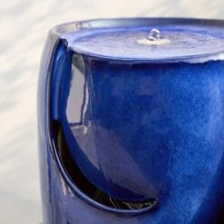Glitzhome® 29" Ceramic Pot Fountain Cobalt Blue 15 Glitzhome® 29" Ceramic Pot Fountain Cobalt Blue -Michaels Decor Sale D368457S 4