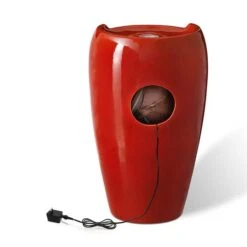 Glitzhome® 21" Red LED Ceramic Fountain 17 Glitzhome® 21" Red LED Ceramic Fountain -Michaels Decor Sale D368458S 6