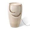 Glitzhome® 21" Sand Beige LED Ceramic Fountain -Michaels Decor Sale D368459S 1