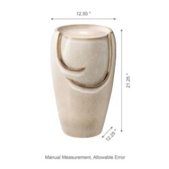 Glitzhome® 21" Sand Beige LED Ceramic Fountain 19 Glitzhome® 21" Sand Beige LED Ceramic Fountain -Michaels Decor Sale D368459S 8