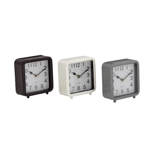 6" Traditional Metal Clock Set 5 6" Traditional Metal Clock Set - Image 3