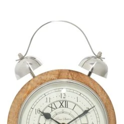 10" Brown Mango Wood & Aluminum Clock 13 10" Brown Mango Wood & Aluminum Clock -Michaels Decor Sale D368579S 4