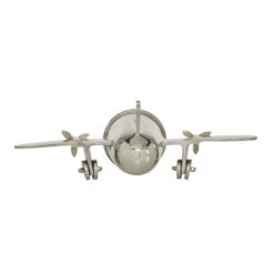 16" Silver Aluminum Airplane Clock -Michaels Decor Sale D368584S 7