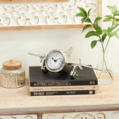 16" Silver Aluminum Airplane Clock -Michaels Decor Sale D368584S 9