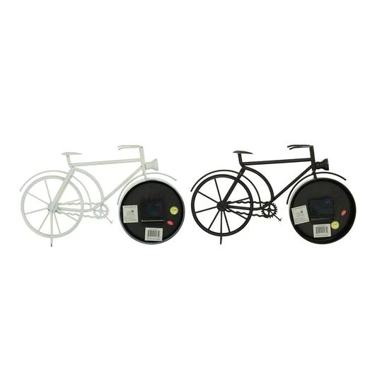 15" Metal Country Cottage Bicycle Clock Set 10 15" Metal Country Cottage Bicycle Clock Set - Image 8