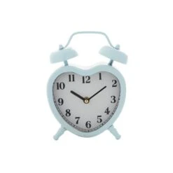 8.5" Metal Heart Farmhouse Clock Blue -Michaels Decor Sale D368595S 2