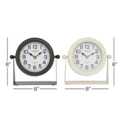 8" Round Metal Modern Clock Set 16 8" Round Metal Modern Clock Set -Michaels Decor Sale D368597S 7