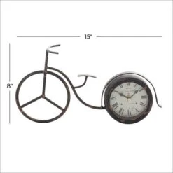 15" Black Metal Farmhouse Bicycle Clock -Michaels Decor Sale D368608S 6
