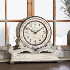 16" White Distressed Wood Country Clock -Michaels Decor Sale D368613S 6