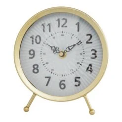 7" Gold Metal Modern Clock Set -Michaels Decor Sale D368623S 4