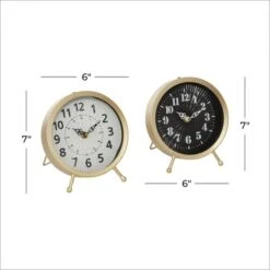 7" Gold Metal Modern Clock Set -Michaels Decor Sale D368623S 7