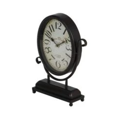12" Black & White Metal Oval Clock Set -Michaels Decor Sale D368624S 10