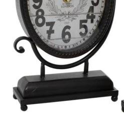 12" Black & White Metal Oval Clock Set -Michaels Decor Sale D368624S 17