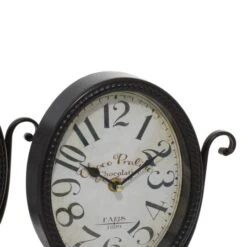 12" Black & White Metal Oval Clock Set -Michaels Decor Sale D368624S 19