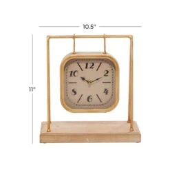11" Gold Wood Farmhouse Swing Clock -Michaels Decor Sale D368626S 7