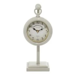 15" White Metal Hanging Clock 12 15" White Metal Hanging Clock -Michaels Decor Sale D368634S 2