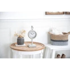 15" White Metal Hanging Clock 15 15" White Metal Hanging Clock -Michaels Decor Sale D368634S 6