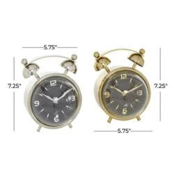 7" Gold Stainless Steel & Aluminum Contemporary Clock Set -Michaels Decor Sale D368635S 7