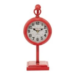 15" Red Metal Hanging Clock 11 15" Red Metal Hanging Clock -Michaels Decor Sale D368637S 2
