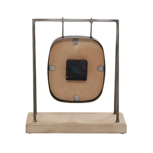 12" Gray Wood Farmhouse Swing Clock 9 12" Gray Wood Farmhouse Swing Clock - Image 7