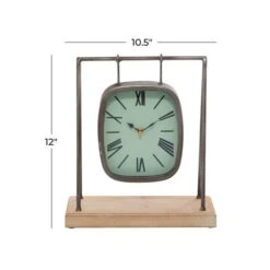 12" Gray Wood Farmhouse Swing Clock 18 12" Gray Wood Farmhouse Swing Clock -Michaels Decor Sale D368639S 7