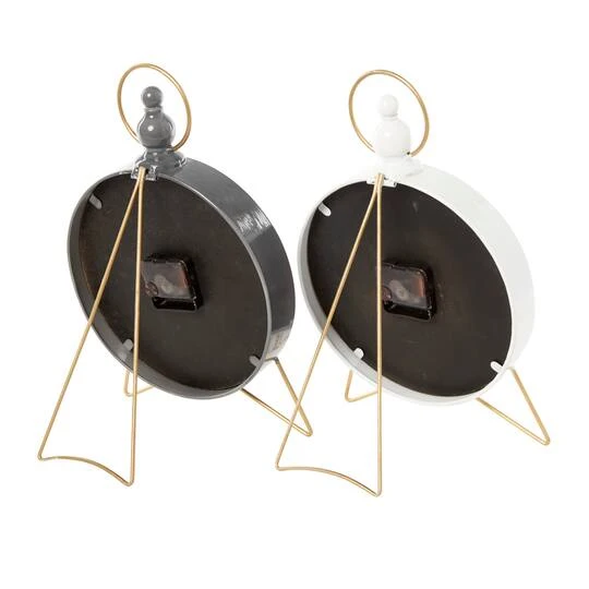 16" Multicolored Metal Traditional Round Clock Set 7 16" Multicolored Metal Traditional Round Clock Set - Image 5