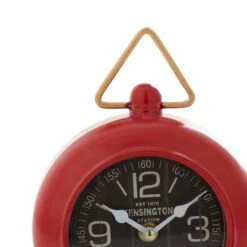 9" Red Metal Farmhouse Table Clock -Michaels Decor Sale D368646S 3