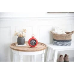 9" Red Metal Farmhouse Table Clock -Michaels Decor Sale D368646S 6