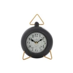 9" Black Metal Farmhouse Table Clock 12 9" Black Metal Farmhouse Table Clock -Michaels Decor Sale D368648S 2