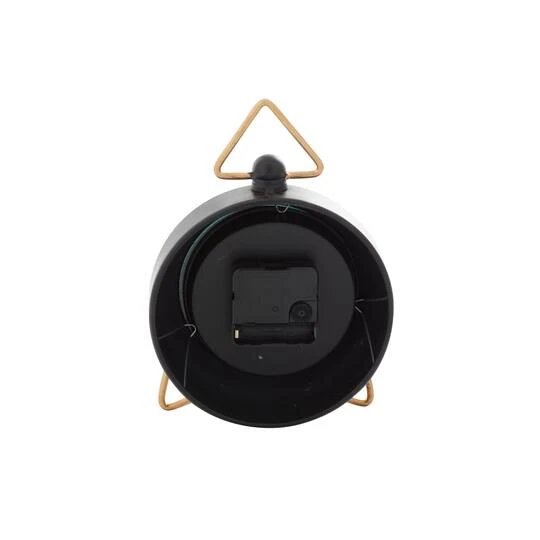 9" Black Metal Farmhouse Table Clock 7 9" Black Metal Farmhouse Table Clock - Image 5