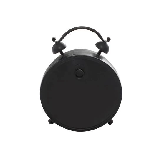 9" Vintage Black Metal Clock 8 9" Vintage Black Metal Clock - Image 6