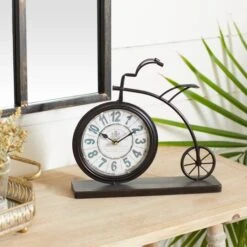 13" Brown Metal Penny-Farthing Clock -Michaels Decor Sale D368653S 8