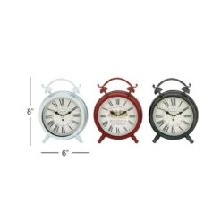 8" Multi Colored Metal Vintage Clock Set -Michaels Decor Sale D368658S 4