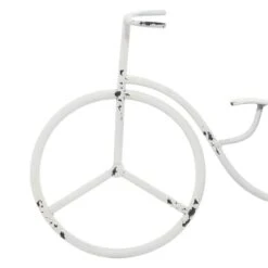 15" White Metal Farmhouse Bicycle Clock -Michaels Decor Sale D368662S 3